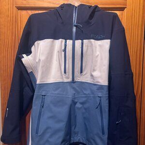 Flyflow Lucy Anorak - Women's ski jacket - blue & white